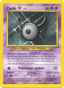 Zarbi W 29/113 Pokémon Neo Destiny (N4)