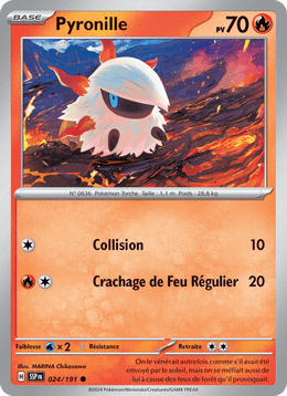 Pyronille 024/252 Pokémon Étincelles Déferlantes (EV08)