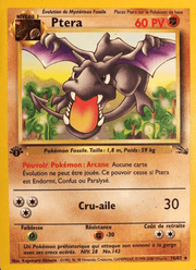 Ptera 16/62 Pokémon Fossile (FO)