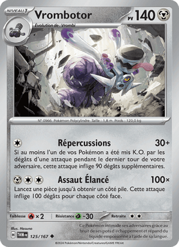 Vrombotor 125/226 Pokémon Mascarade Crépusculaire (EV06)