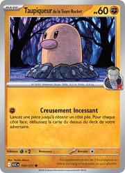 Taupiqueur de la Team Rocket 100/295 Pokémon Héros Transcendants (ME2.5)