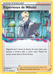 Expérience de Nikolaï 155/217 Pokémon Origine Perdue (LOR)