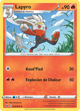 Lapyro 33/216 Pokémon Épée et Bouclier