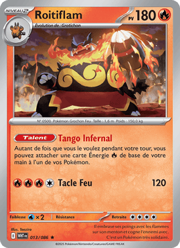 Roitiflam 013/173 Pokémon Flamme Blanche (WHT)
