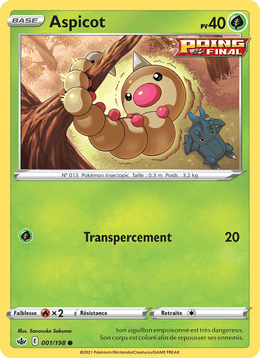Aspicot 1/233 Pokémon Règne de Glace (CRE)