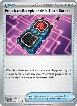 Émetteur-Récepteur de la Team Rocket 209/295 Pokémon Héros Transcendants (ME2.5)