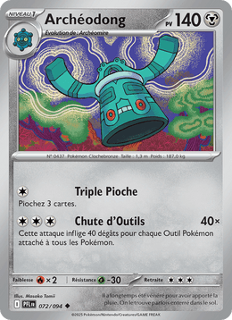 Archéodong 072/130 Pokémon Flammes Fantasmagoriques (ME02)