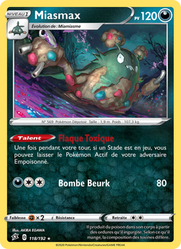 Miasmax 118/209 Pokémon Clash des Rebelles