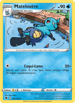 Mateloutre 042/216 Pokémon Astres Radieux (ASR)