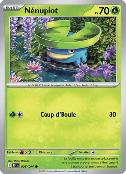 Nénupiot 005/130 Pokémon Flammes Fantasmagoriques (ME02)