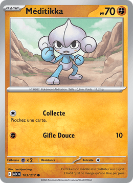 Méditikka 103/295 Pokémon Héros Transcendants (ME2.5)