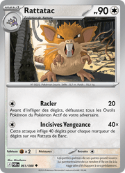 Rattatac 061/124 Pokémon Équilibre Parfait (ME03)