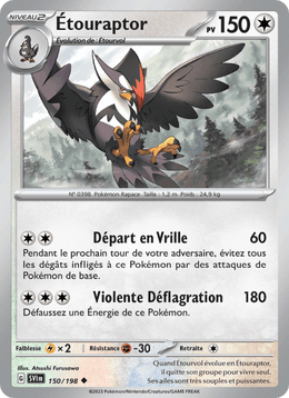 Étouraptor 150/258 Pokémon Écarlate et Violet (EV01)