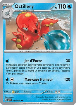 Octillery 017/122 Pokémon Chaos Ascendant (ME04)