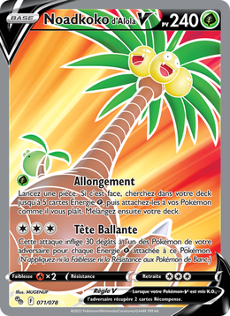 Noadkoko d'Alola V 071/88 Pokémon Pokémon GO