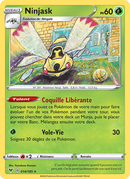 Ninjask 14/203 Pokémon Voltage Éclatant
