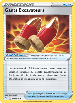 Gants Excavateurs 145/237 Pokémon Évolution Céleste (EVS)