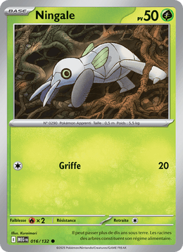 Ningale 016/188 Pokémon Méga-Évolution (ME01)