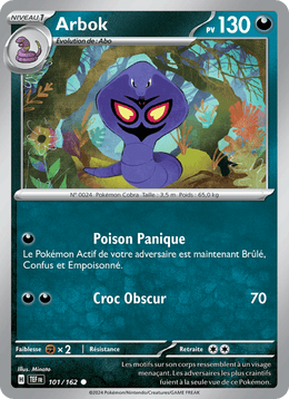 Arbok 101/218 Pokémon Forces Temporelles (EV05)