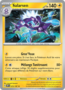 Salarsen 072/230 Pokémon Flammes Obsidiennes (EV03)