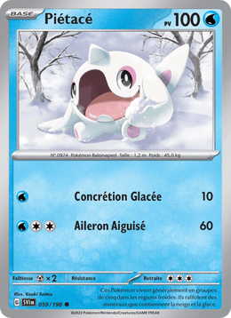 Piétacé 059/258 Pokémon Écarlate et Violet (EV01)