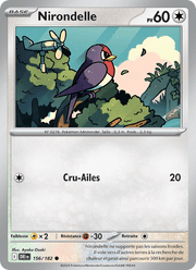 Nirondelle 156/244 Pokémon Rivalités Destinées (EV10)