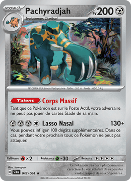 Pachyradjah 042/99 Pokémon Fable Nébuleuse (EV6.5)