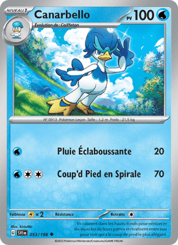 Canarbello 053/258 Pokémon Écarlate et Violet (EV01)
