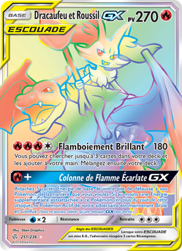 Dracaufeu et Roussil GX 251/271 — Pokémon Éclipse Cosmique (CEC)