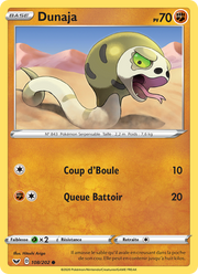 Dunaja 108/216 Pokémon Épée et Bouclier