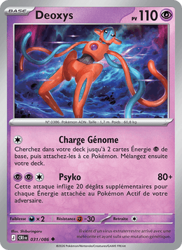 Deoxys 031/122 Pokémon Chaos Ascendant (ME04)