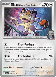 Miaouss de la Team Rocket 149/244 Pokémon Rivalités Destinées (EV10)