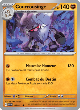 Courrousinge 100/252 Pokémon Étincelles Déferlantes (EV08)