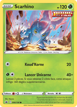 Scarhino 6/233 Pokémon Règne de Glace (CRE)