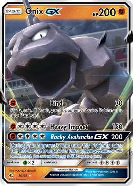 Onix-GX 36/69 — Pokémon Destinées Occultes (HIF)
