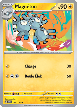 Magnéton 064/230 Pokémon Flammes Obsidiennes (EV03)