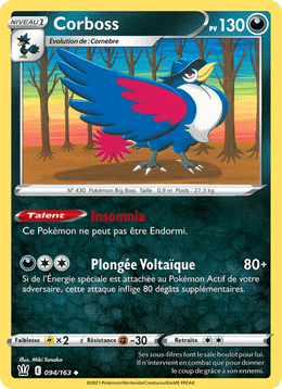 Corboss 94/183 Pokémon Styles de combat (BST)