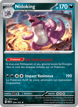 Nidoking 034/207 Pokémon 151 (MEW)
