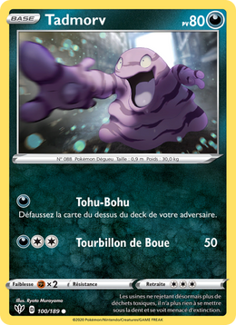 Tadmorv 100/201 Pokémon Ténèbres Embrasées