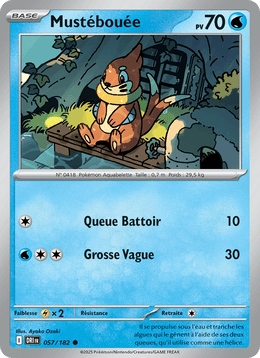 Mustébouée 057/244 Pokémon Rivalités Destinées (EV10)