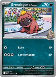 Grondogue de Pepper 138/244 Pokémon Rivalités Destinées (EV10)