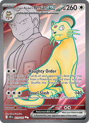 Persian-ex de la Team Rocket 219/244 — Pokémon Rivalités Destinées (EV10)