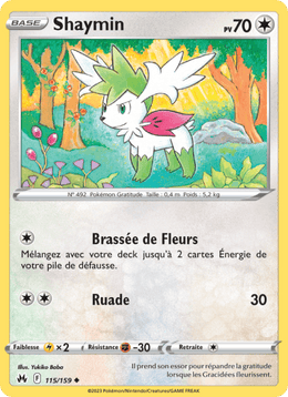 Shaymin 115/160 Pokémon Zénith Suprême (CRZ)