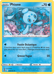 Phione 045/215 Pokémon Tempête Argentée (SIT)