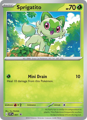 Poussacha 001/PROMO — Pokémon Promo Écarlate et Violet (SVP)