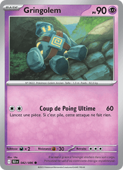 Gringolem 042/172 Pokémon Foudre Noire (BLK)