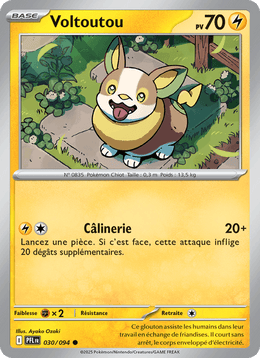 Voltoutou 030/130 Pokémon Flammes Fantasmagoriques (ME02)