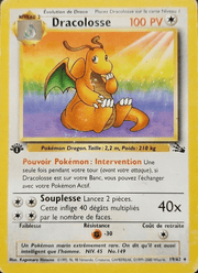 Dracolosse 19/62 Pokémon Fossile (FO)