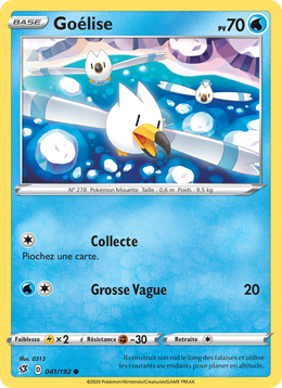 Goélise 41/209 Pokémon Clash des Rebelles