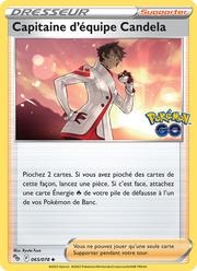 Capitaine d'équipe Candela 065/88 Pokémon Pokémon GO